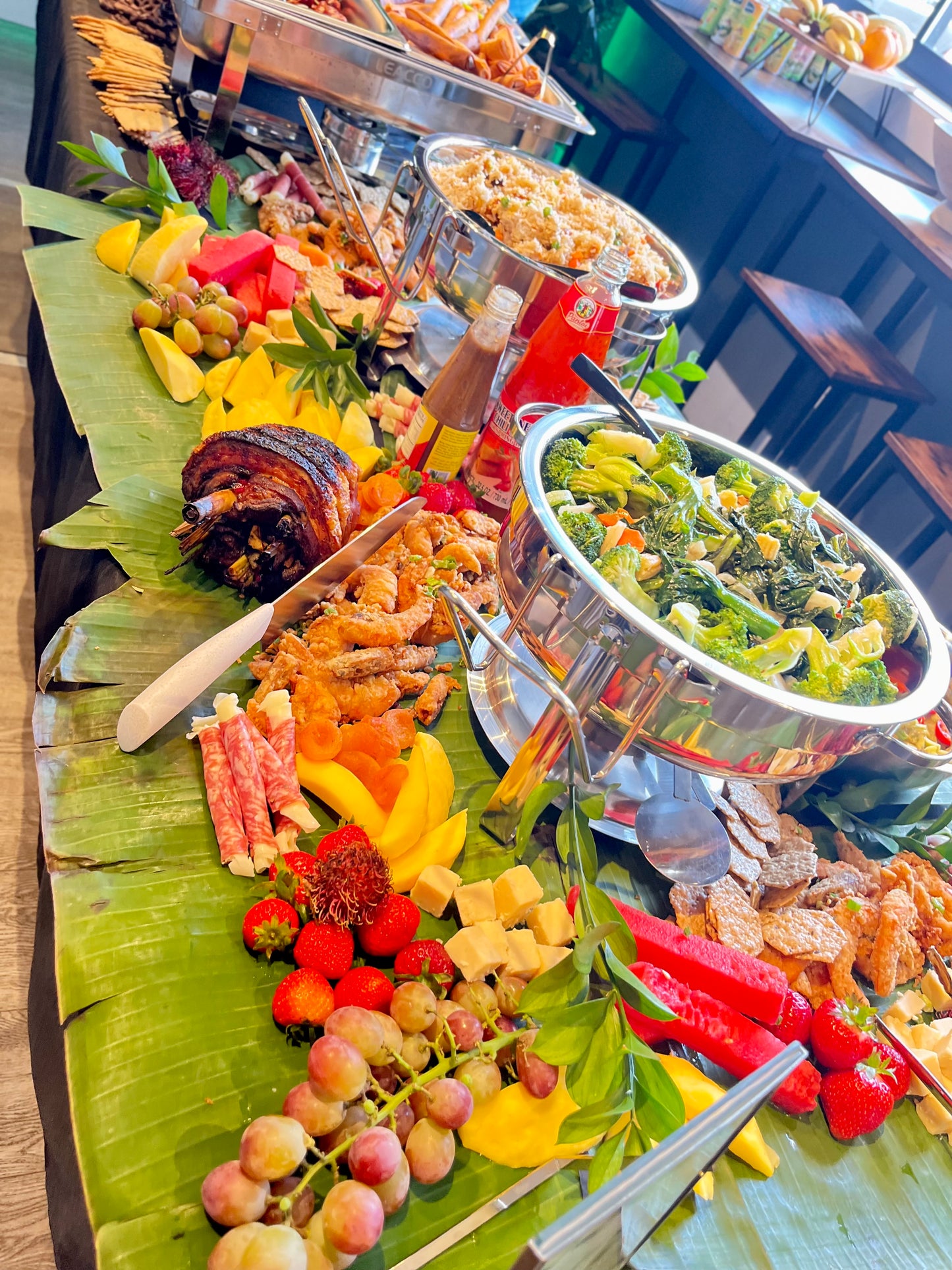 Filipino Kamayan- Boodle Fight  Style Dinner