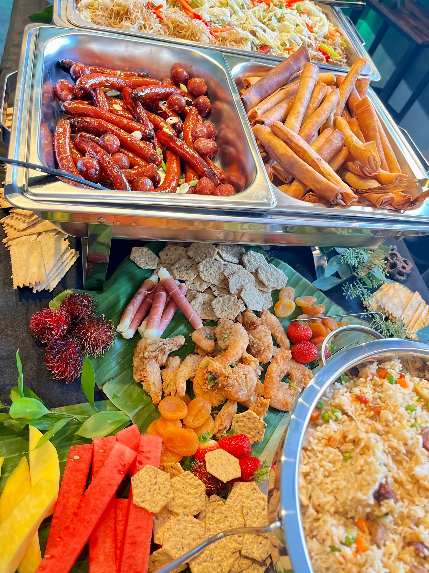 Filipino Kamayan- Boodle Fight  Style Dinner