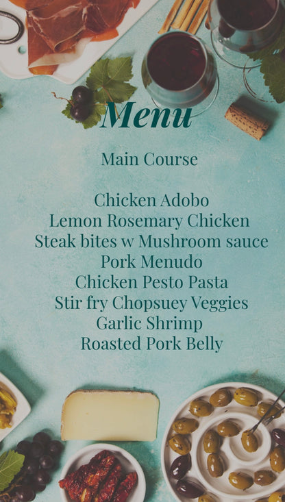 Spring - Summer Menus