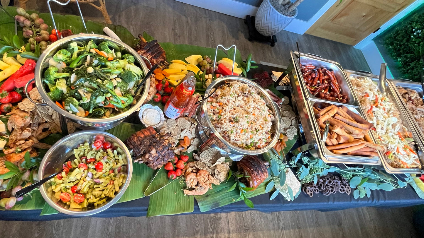 Filipino Kamayan- Boodle Fight  Style Dinner